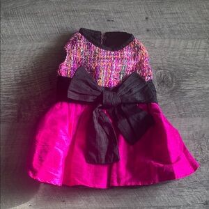 Pink and Black Bow Dress